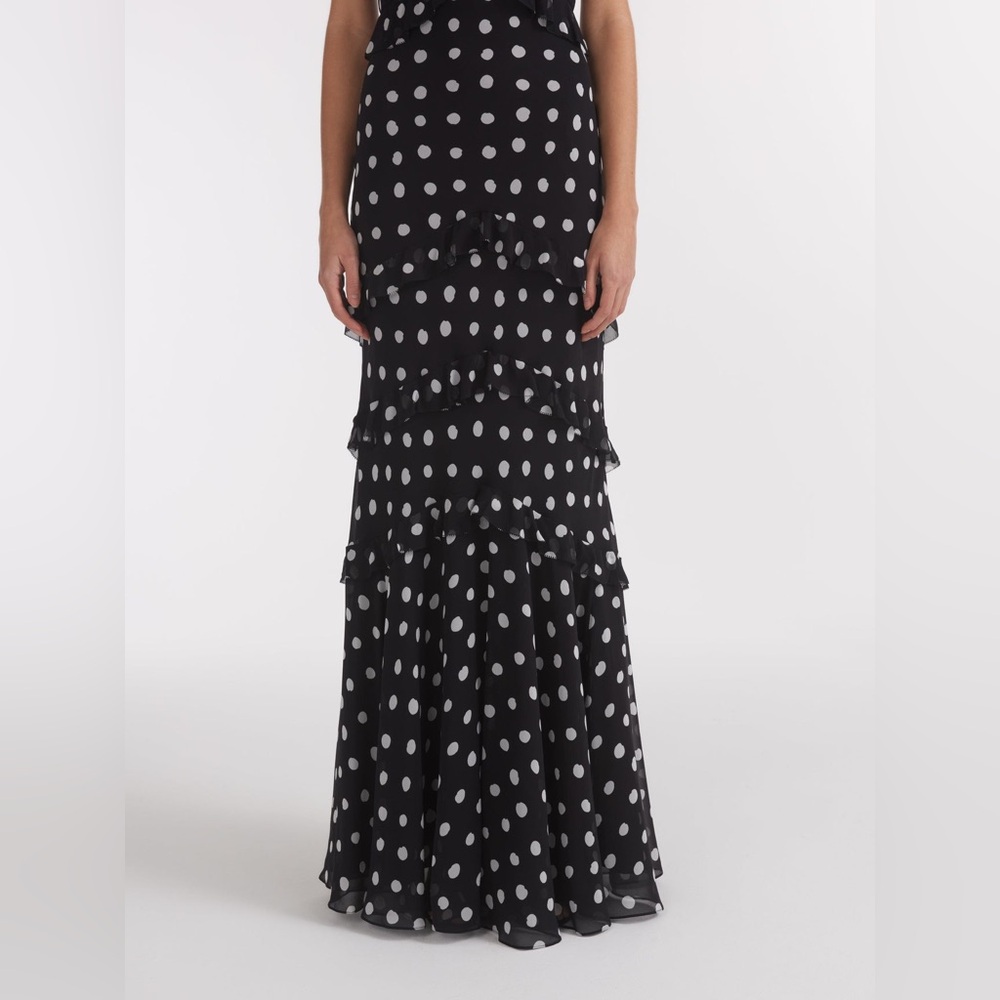 Saloni Chandra Dress in Mono Dot - Picture 6 of 11